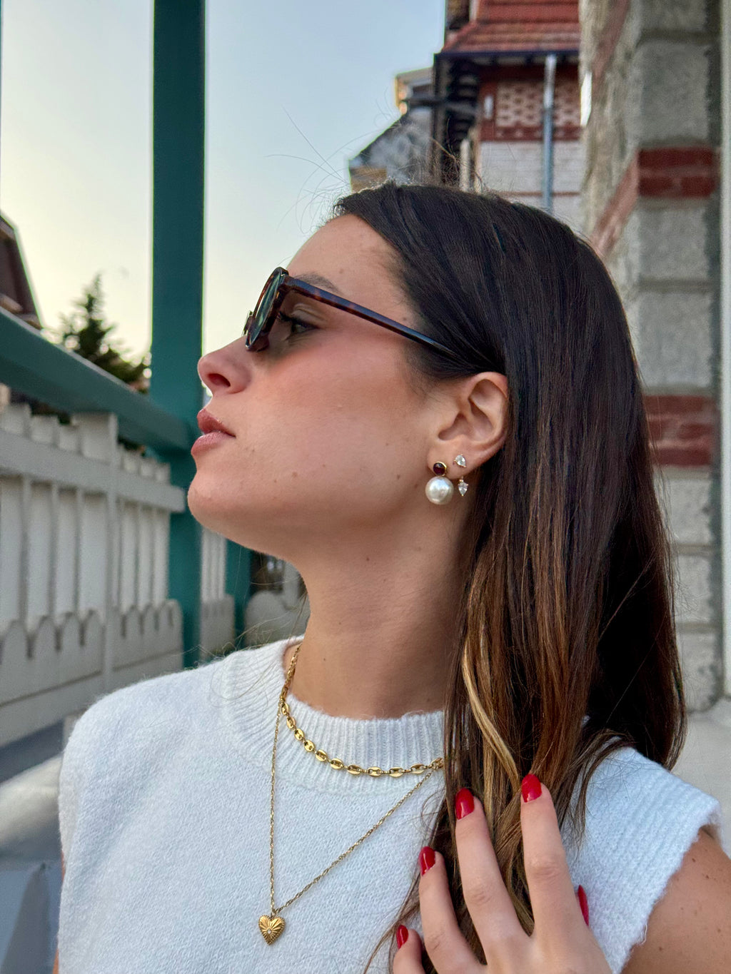 BOUCLES D'OREILLES SIENNA BORDEAUX