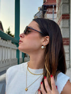 BOUCLES D'OREILLES SIENNA BORDEAUX