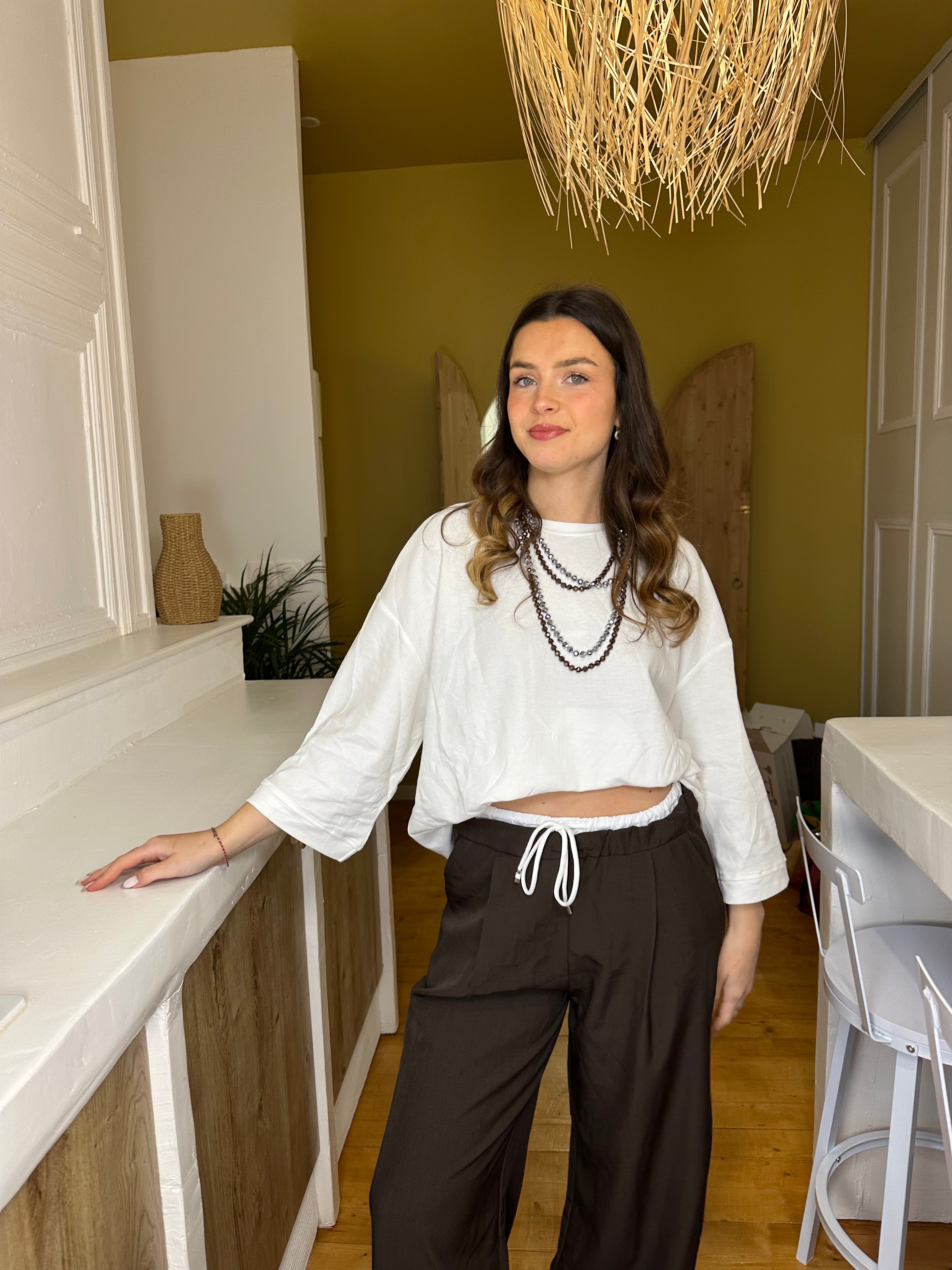 TEE-SHIRT CARLA BLANC