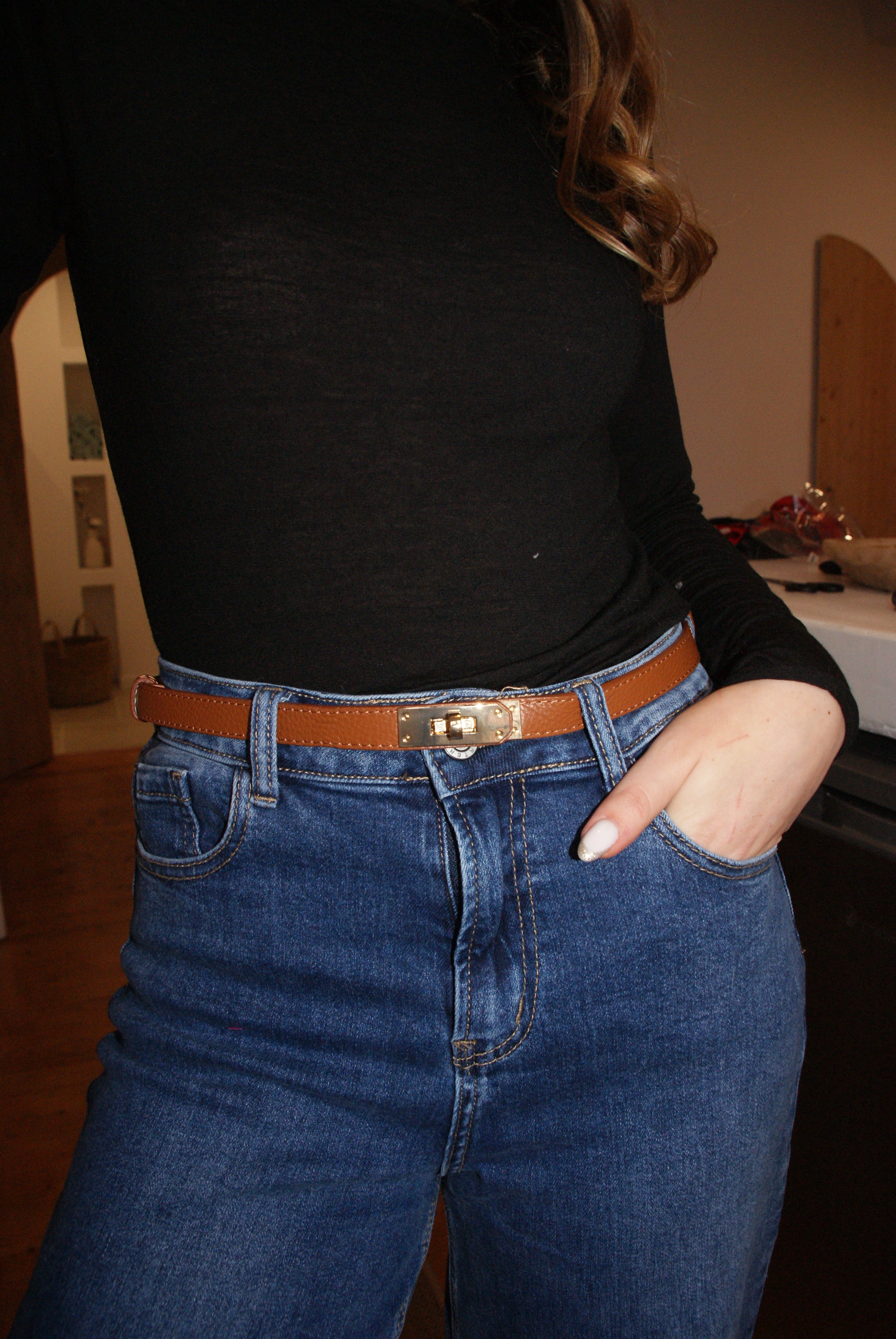 CEINTURE BLANDINE CAMEL