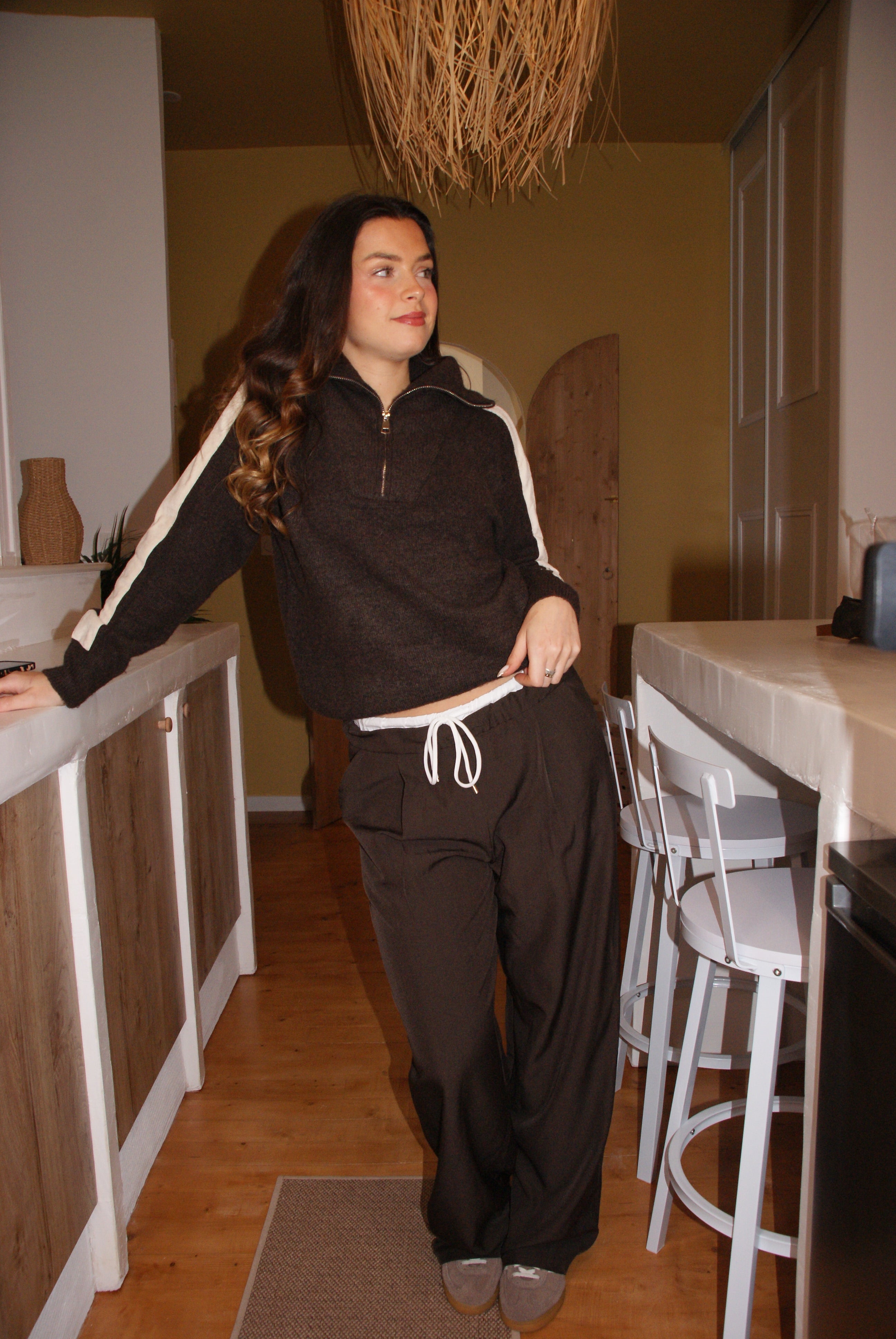 PANTALON CASSANDRE MARRON