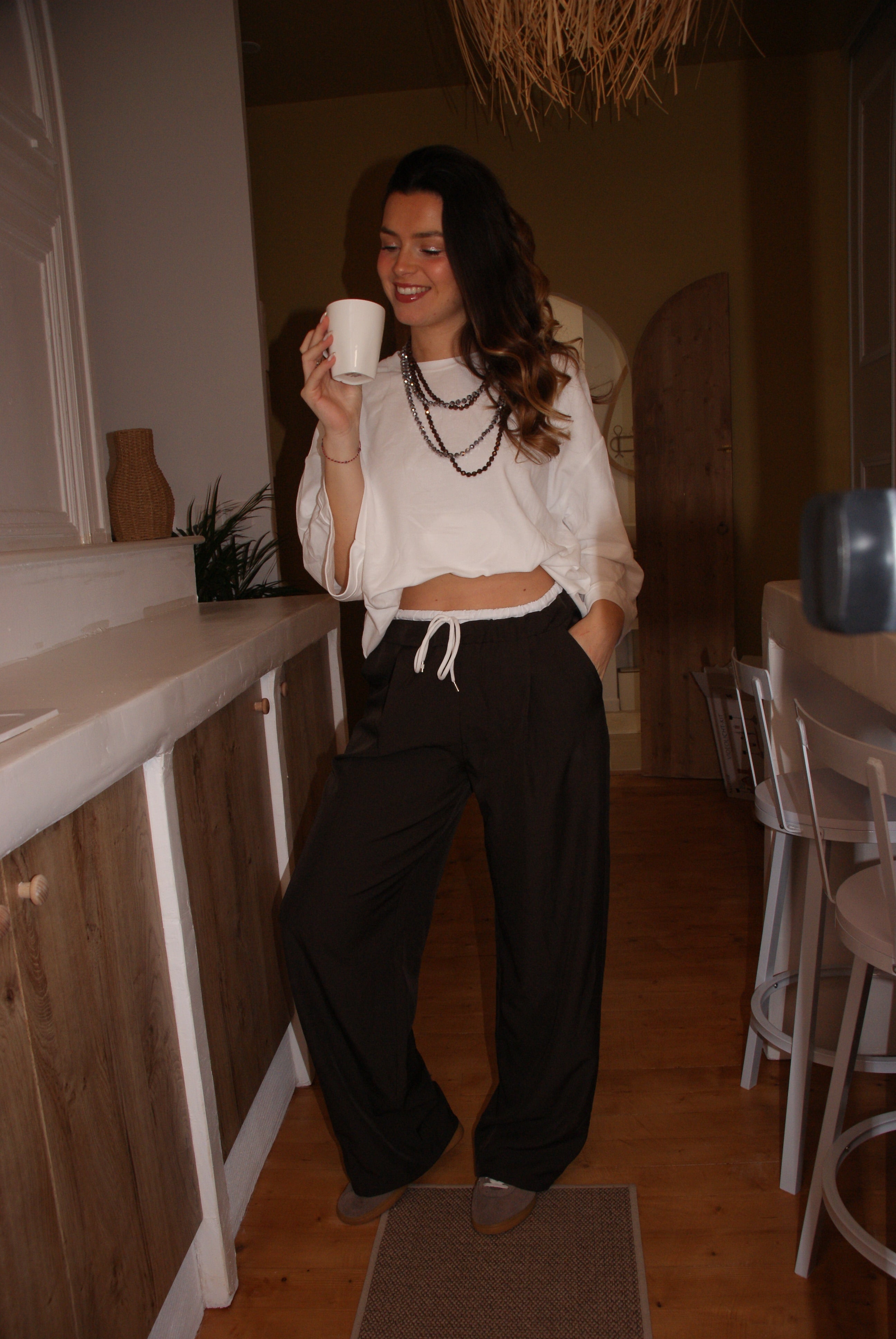 PANTALON CASSANDRE MARRON