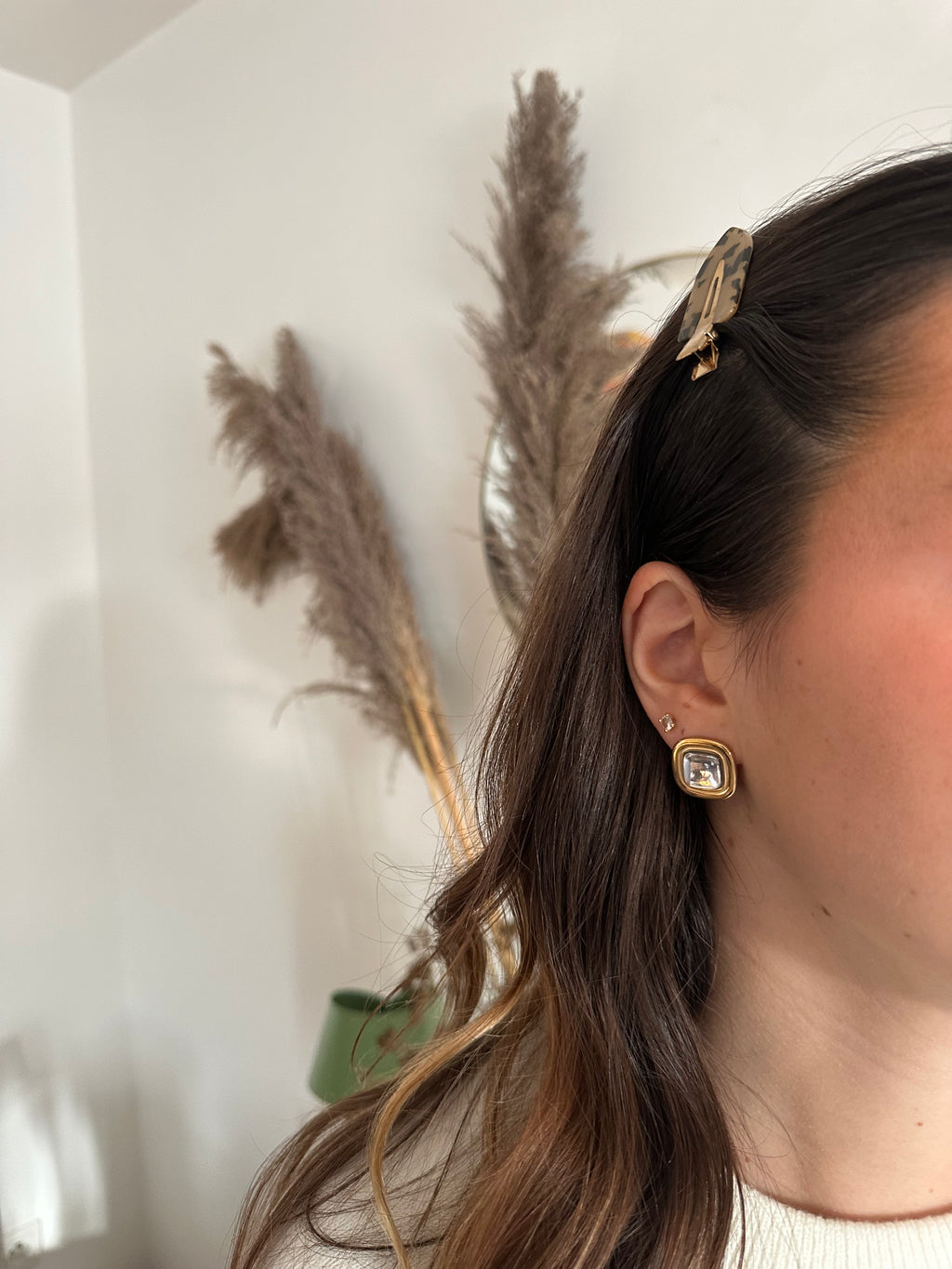 BOUCLES D'OREILLES CIANA GRISES