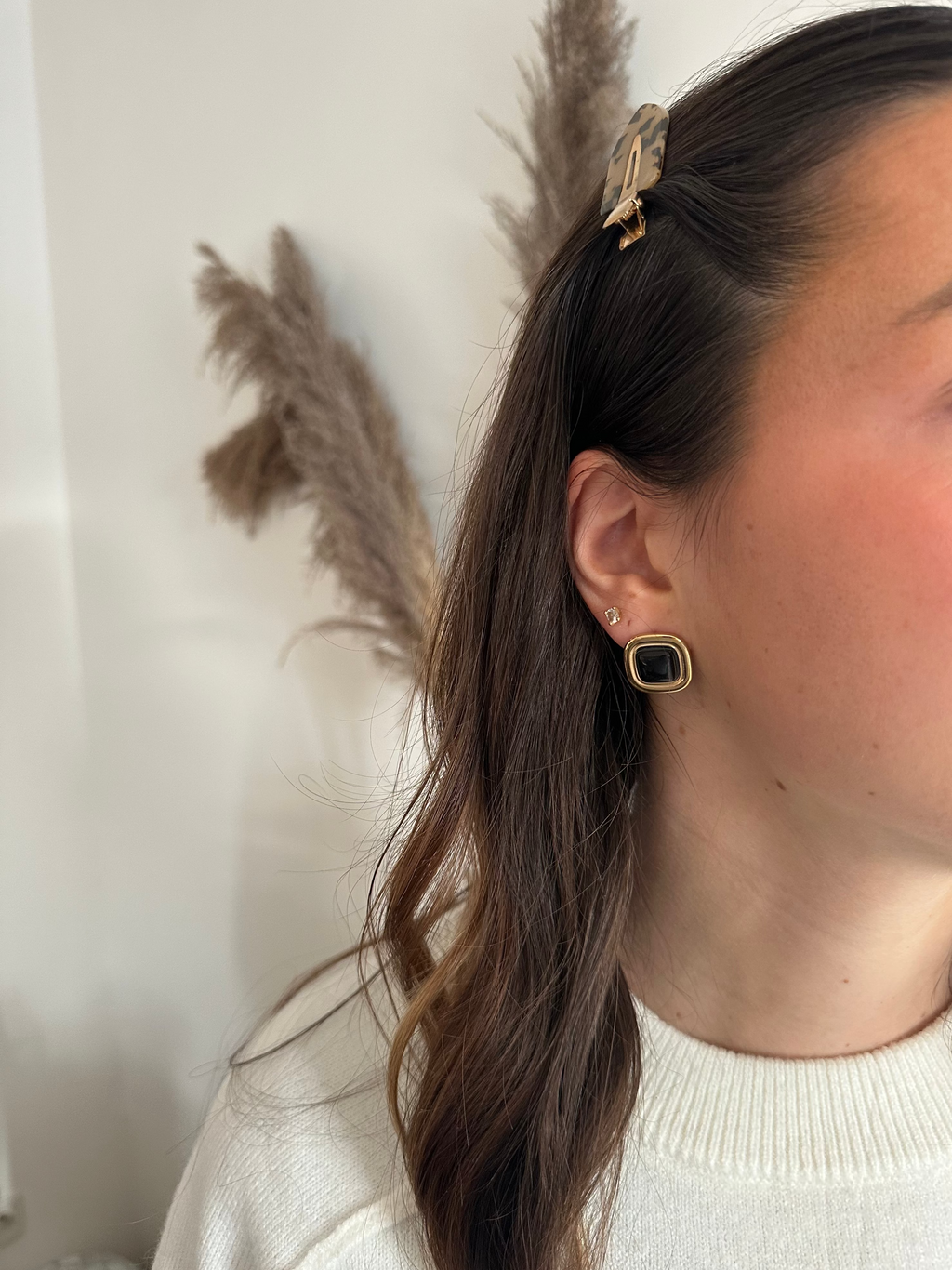 BOUCLES D'OREILLES CIANA NOIRES