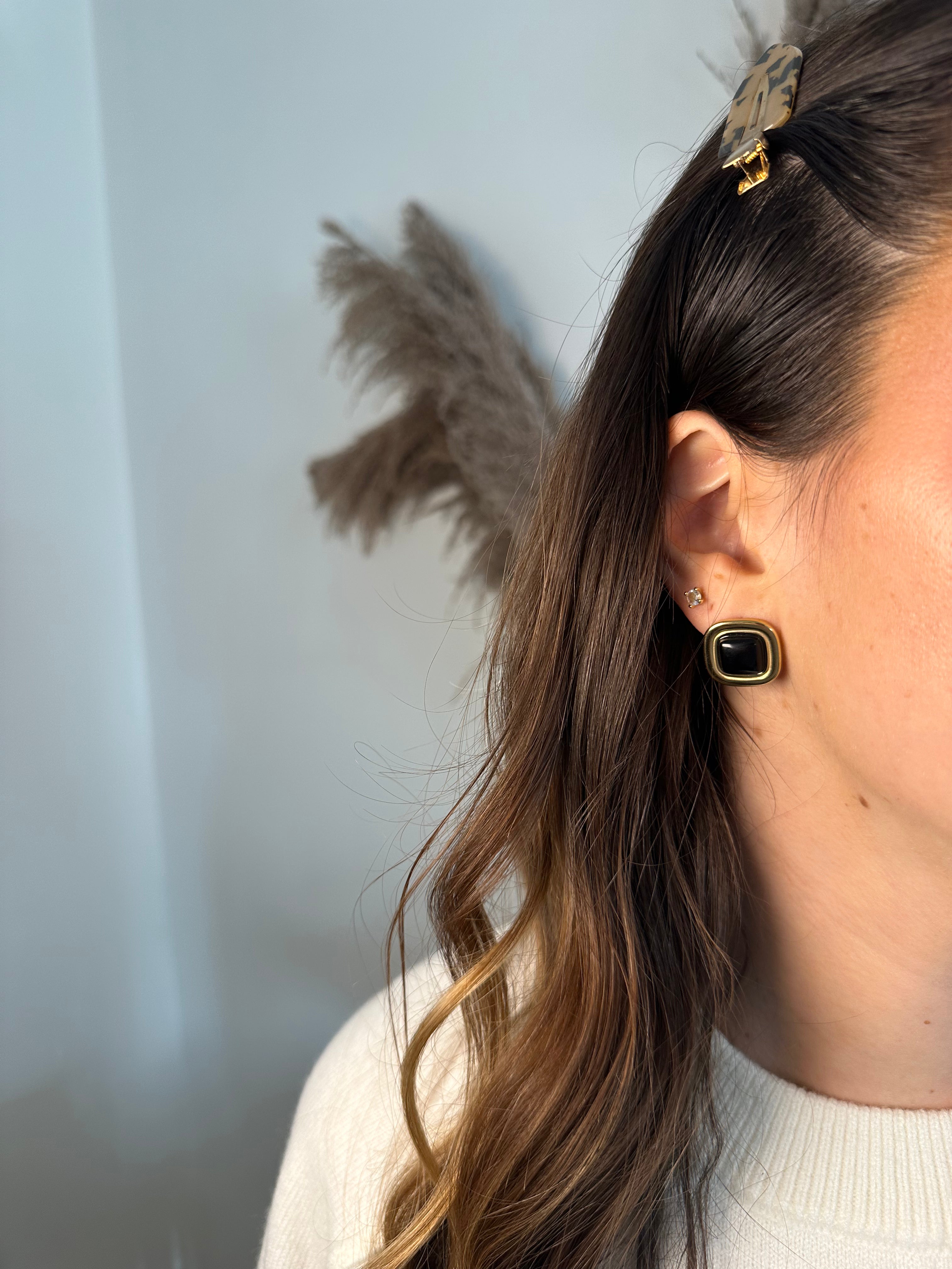 BOUCLES D'OREILLES CIANA NOIRES