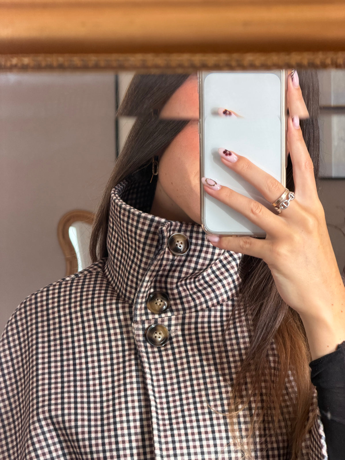 VESTE CAPE MARRON JULIETTE