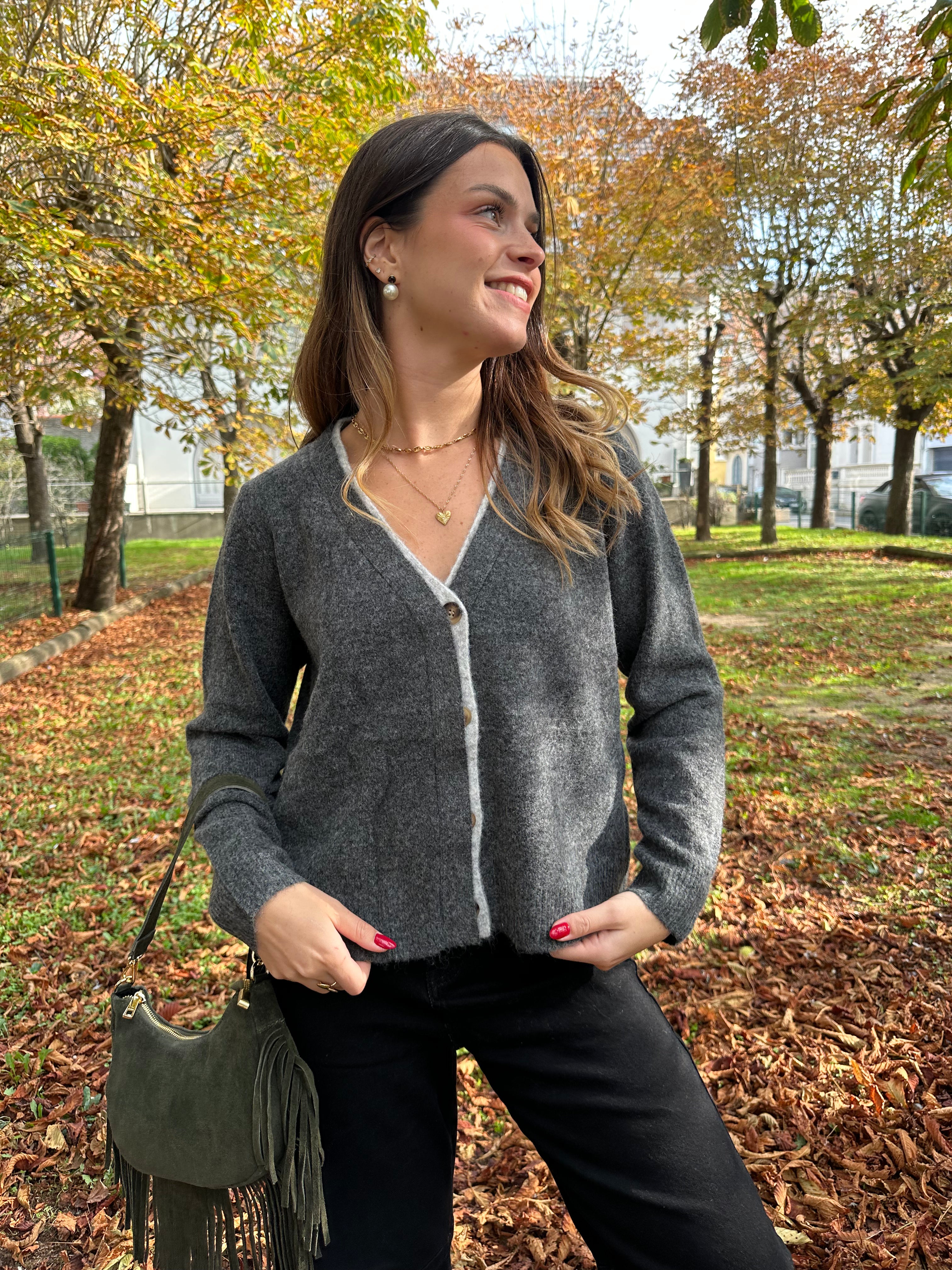 GILET LUNA GRIS