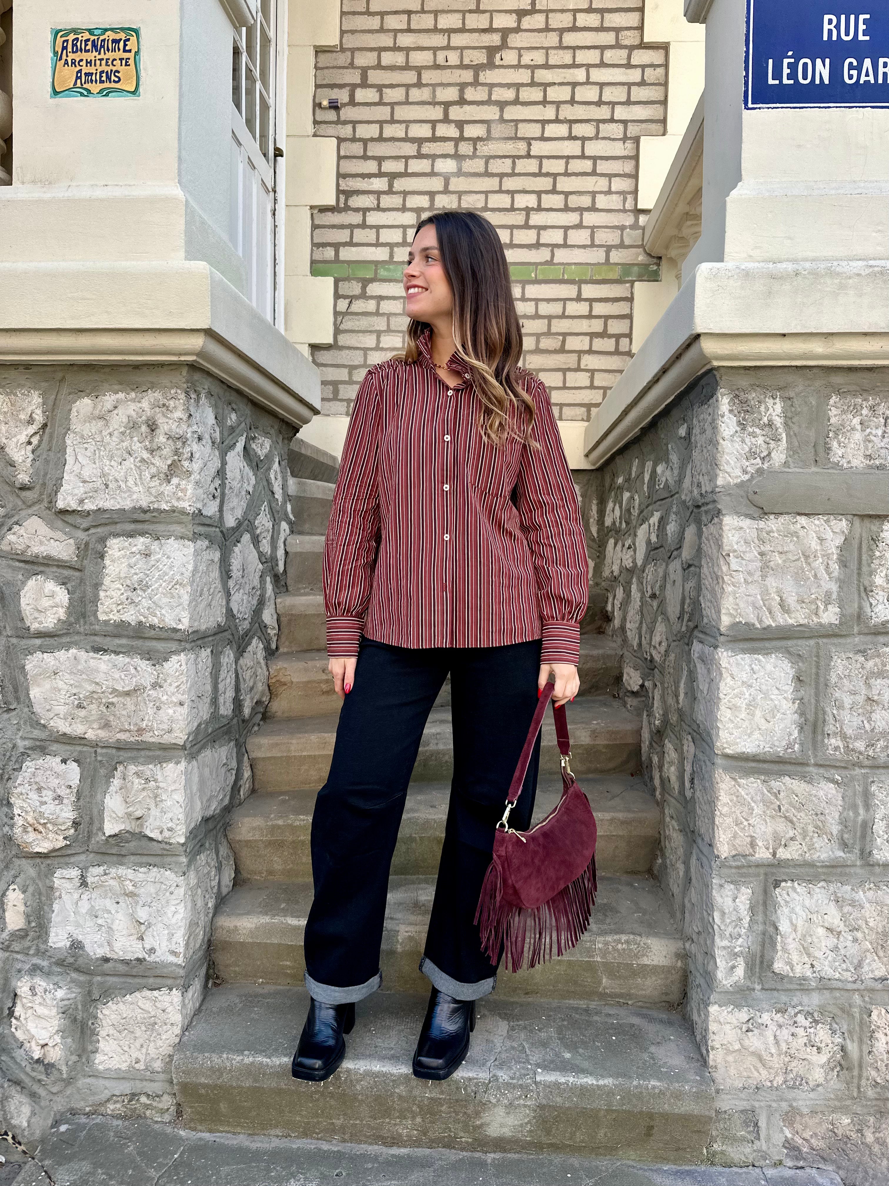 CHEMISE EMMA BORDEAUX