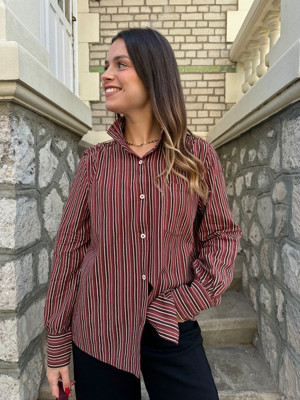 CHEMISE EMMA BORDEAUX