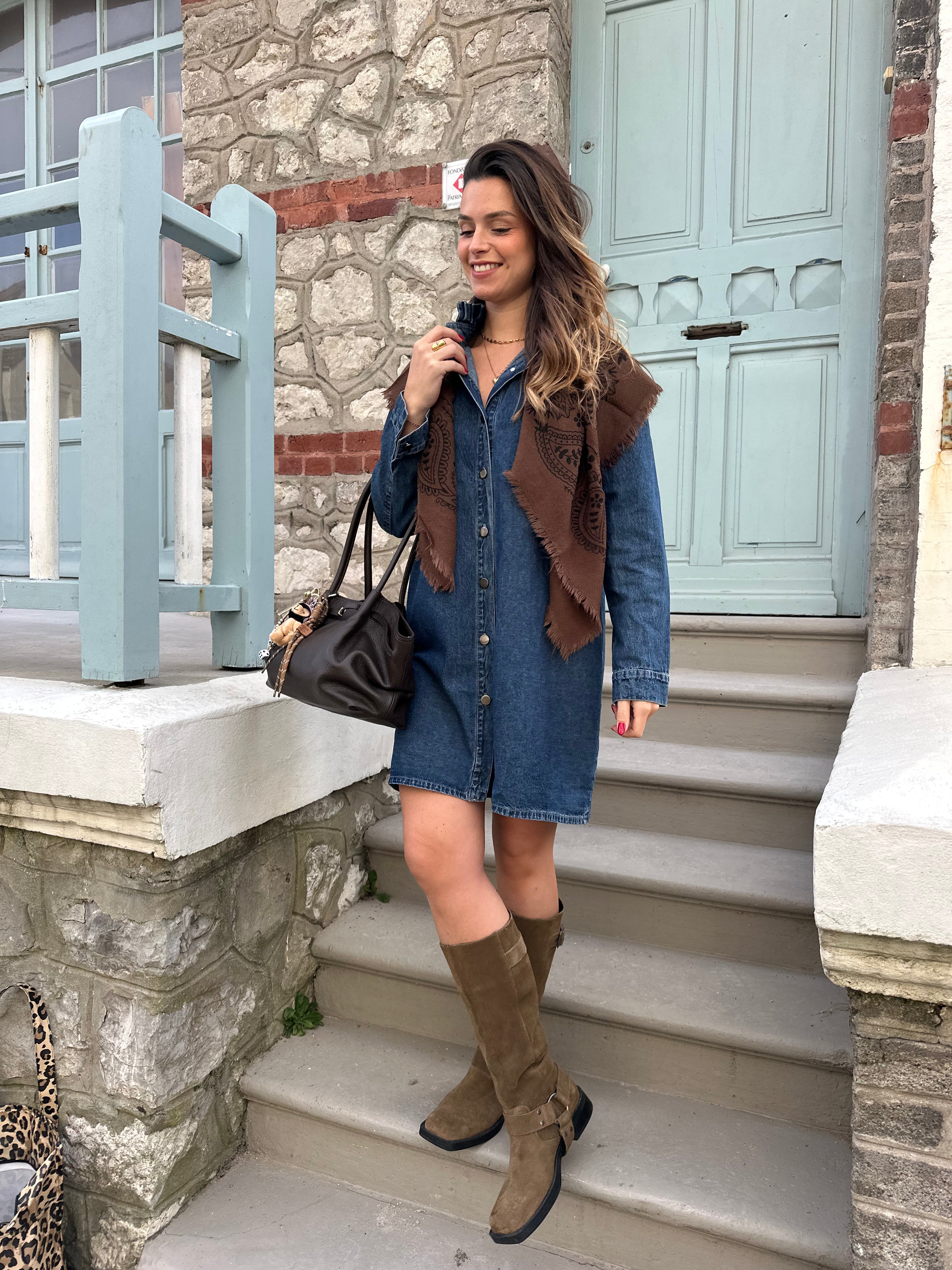 FOULARD KUJTA MARRON